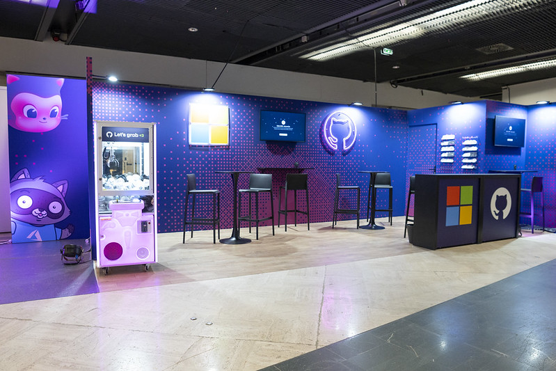 Grand espace exposant avec animation